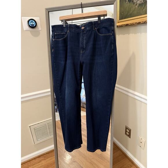 Soft Surroundings Supremely Soft Jeans High Rise Skinny Ankle Dark Wash XL - Picture 4 of 6